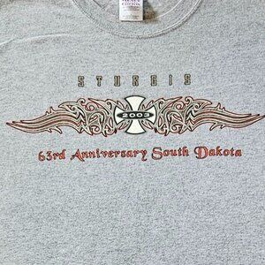 Sturgis 63rd Anniversary T-Shirt, Size  L, NWOT
